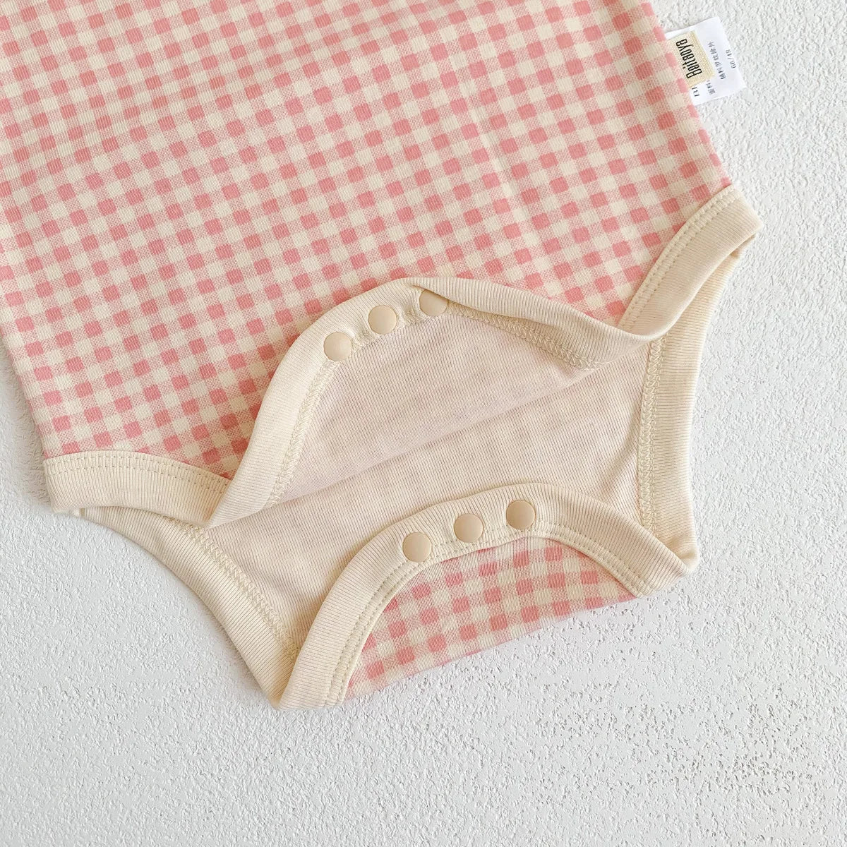 Body Xadrez Baby Chic Alcinhas